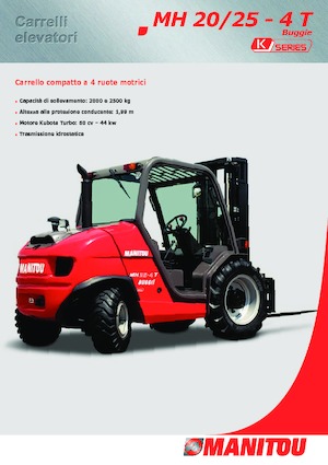Rough terrain forkliftler Manitou MH 20-4 T Buggie