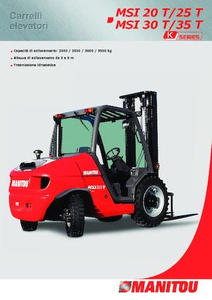 Rough terrain forkliftler Manitou MSI 25 T