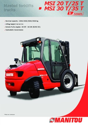 Rough Terrain Forklifts Manitou MSI 30 T