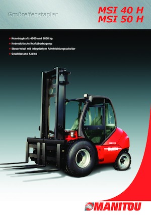 Rough terrain forkliftler Manitou MSI 50 H