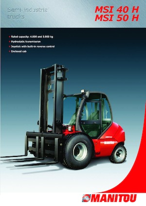 Rough terrain forkliftler Manitou MSI 50 H