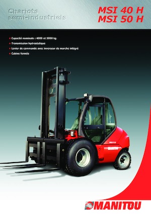 Rough terrain forkliftler Manitou MSI 50 H