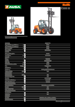 Rough Terrain Forklifts Ausa C 351 H x4
