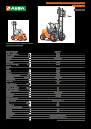 Rough Terrain Forklifts Ausa C 501 H x4