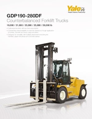 Rough Terrain Forklifts Yale GDP230DFS