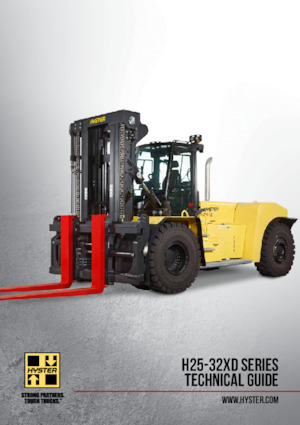 Rough terrain forkliftler Hyster H32XD9