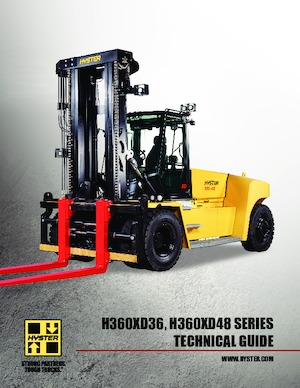 Rough terrain forkliftler Hyster H360XD48