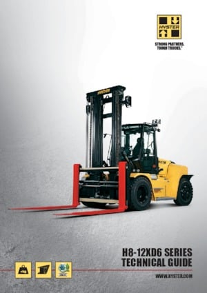 Rough terrain forkliftler Hyster H9XD6