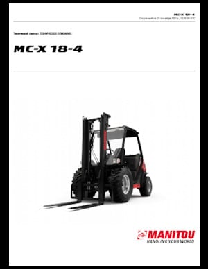 Rough terrain forkliftler Manitou MC 18-4