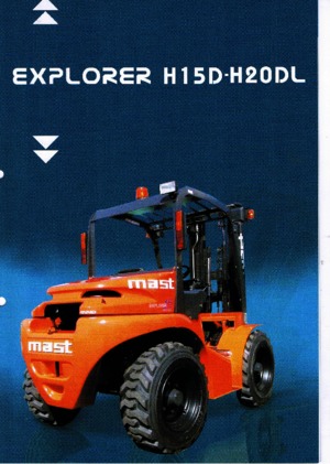 Rough terrain forkliftler Mast Explorer H 20 DL