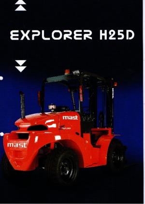 Rough terrain forkliftler Mast Explorer H 25 D