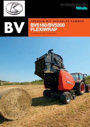 Yuvarlak balya yapıcılar Kubota BV5160 SC 14