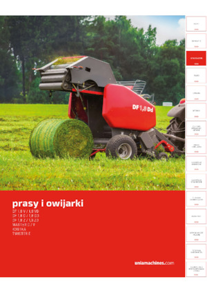 Yuvarlak balya yapıcılar Unia DF 1.8 Vd 