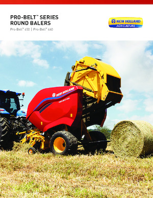 Yuvarlak balya yapıcılar New Holland Pro-Belt 450 CropCutter