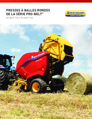 Yuvarlak balya yapıcılar New Holland Pro-Belt 450 CropCutter