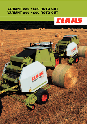 Yuvarlak balya yapıcılar Claas Variant 260