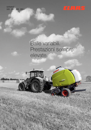 Yuvarlak balya yapıcılar Claas Variant 365 RC Pro