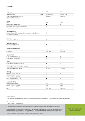 Round balers Claas Variant 370
