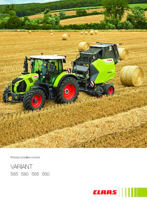 Yuvarlak balya yapıcılar Claas Variant 560 RF