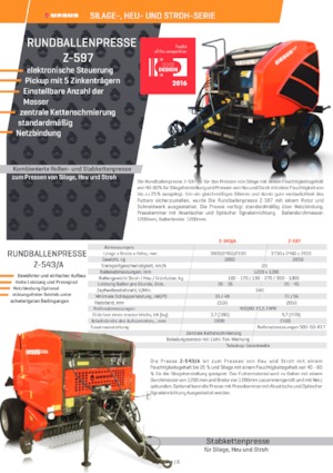 Round balers Ursus Z 543 A