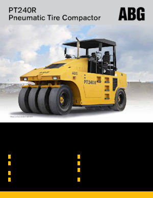 Rubber-wheeled Rollers Volvo ABG PT240R 