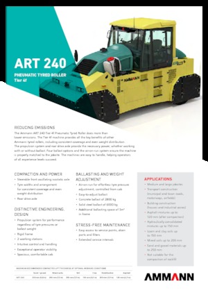 Rubber-wheeled Rollers Ammann ART 240