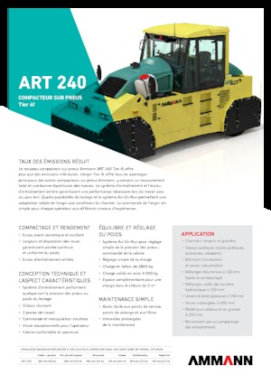 Rubber-wheeled Rollers Ammann ART 240