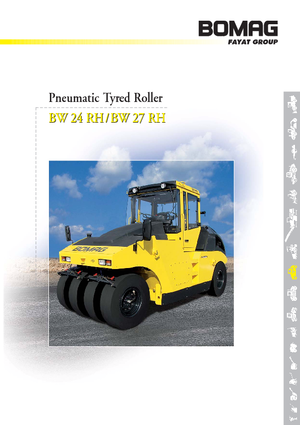 Rubber-wheeled Rollers Bomag BW 27 RH