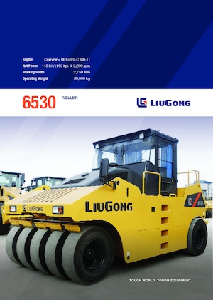 Rubber-wheeled Rollers Liugong 6530