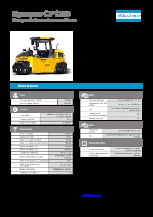 Rubber-wheeled Rollers Dynapac CP 1200 