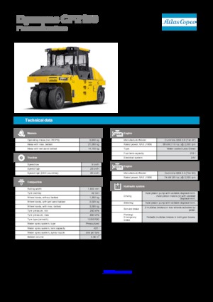 Rubber-wheeled Rollers Dynapac CP 2100