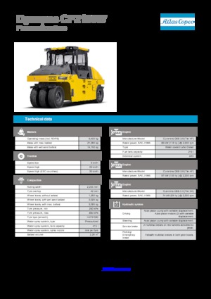 Rubber-wheeled Rollers Dynapac CP 2100 W