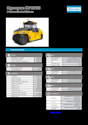 Rubber-wheeled Rollers Dynapac CP 2700