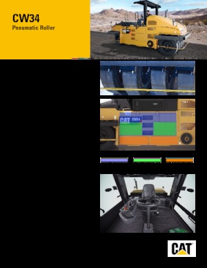 Lastik tekerlekli makaralar Caterpillar CW34