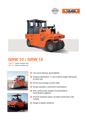Rubber-wheeled Rollers Hamm GRW 10