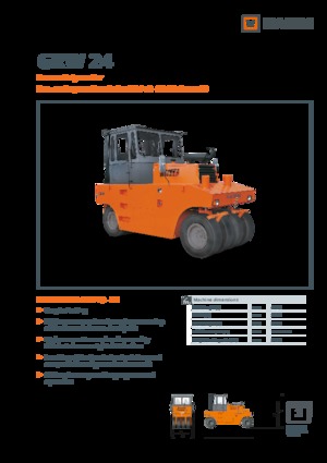 Rubber-wheeled Rollers Hamm GRW 24