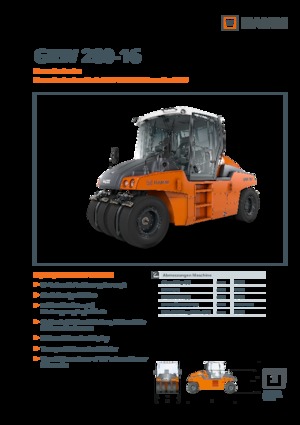 Rubber-wheeled Rollers Hamm GRW 280i-16