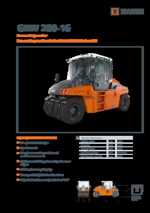 Rubber-wheeled Rollers Hamm GRW 280i-16