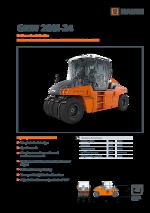 Rubber-wheeled Rollers Hamm GRW 280i-24