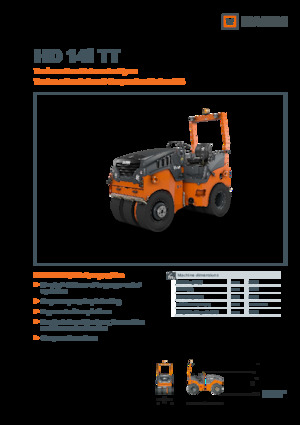 Rubber-wheeled Rollers Hamm HD 14i TT