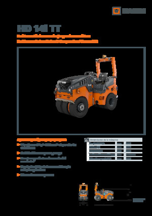 Rubber-wheeled Rollers Hamm HD 14i TT