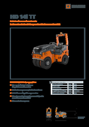Rubber-wheeled Rollers Hamm HD 14i TT