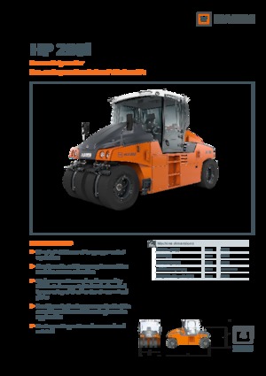 Rubber-wheeled Rollers Hamm HP 280i