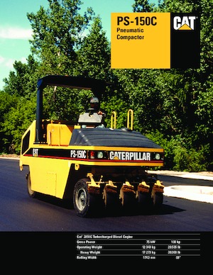 Rubber-wheeled Rollers Caterpillar PS 150