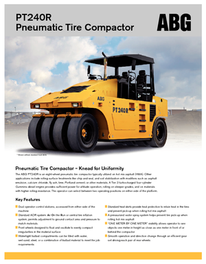 Lastik tekerlekli makaralar Volvo PT240R