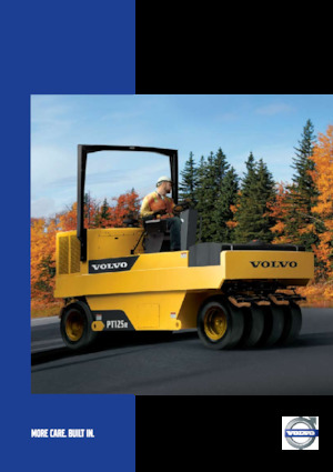 Lastik tekerlekli makaralar Volvo PT125R