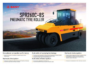 Rubber-wheeled Rollers Sany SPR260C-8S