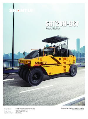 Lastik tekerlekli makaralar Shantui SRT20H-B6F 