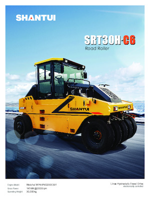 Lastik tekerlekli makaralar Shantui SRT30H-C6 