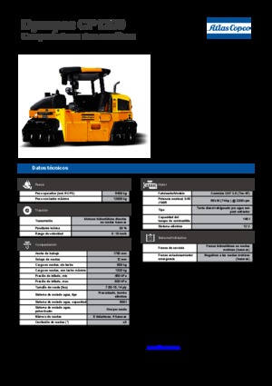 Rubber-wheeled Rollers Dynapac CP 1200